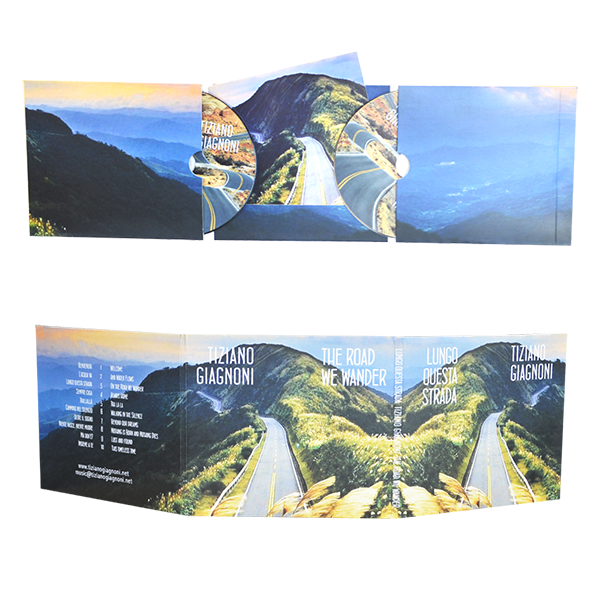 digifile 6 panels with 2 pockets for 2 cds and cut for booklet